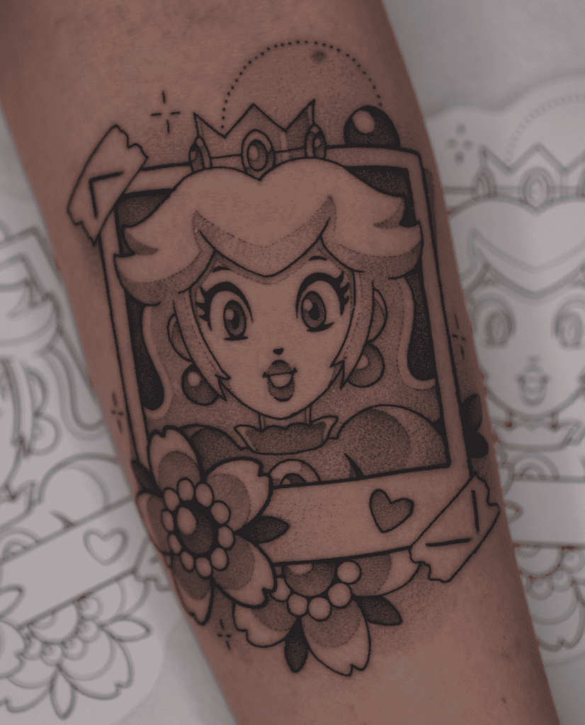 Princess Peach Photograph Super Mario Tattoo