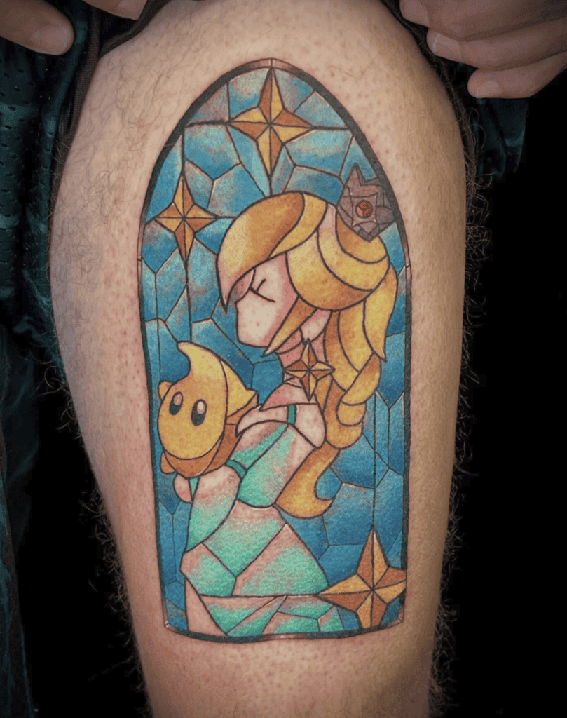 Rosalina Glass Super Mario Tattoo