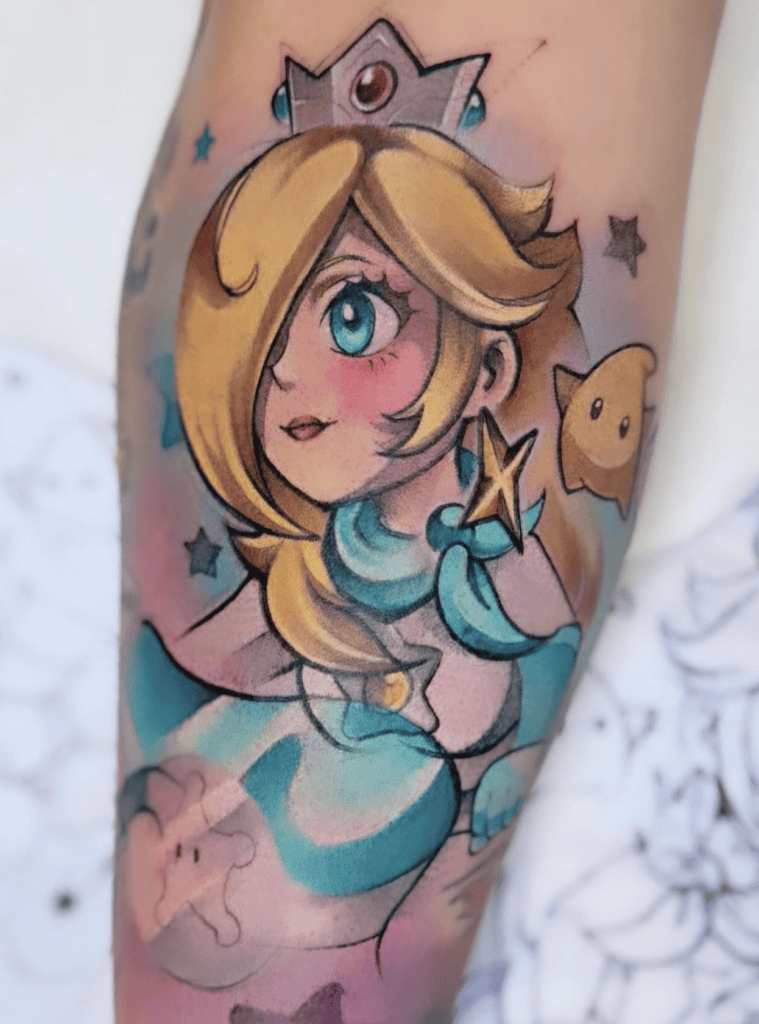 Rosalina Super Mario Tattoo