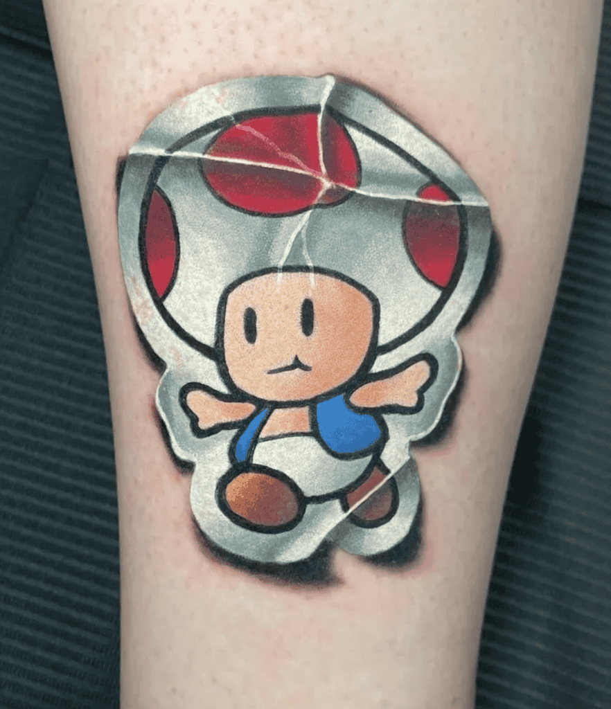 Toad Super Mario Tattoo