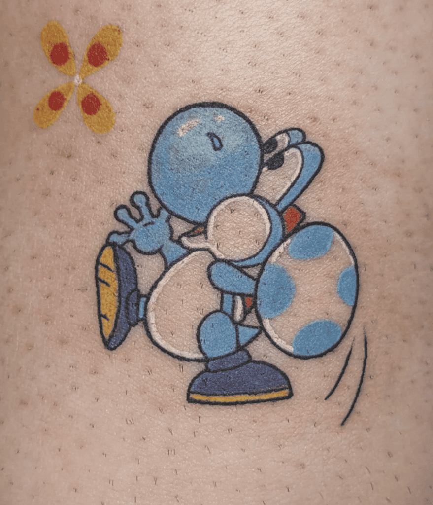 Yoshi Egg Super Mario Tattoo