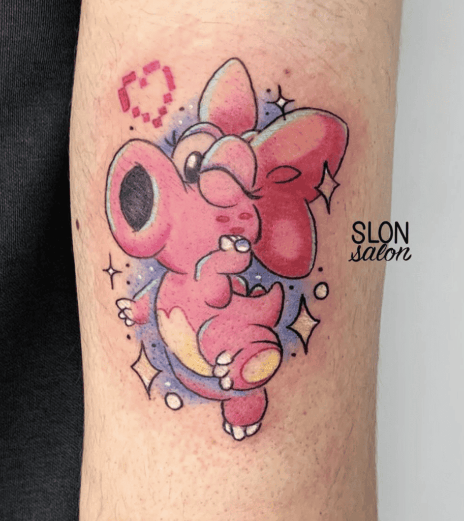 Birdo Wink Super Mario Tattoo