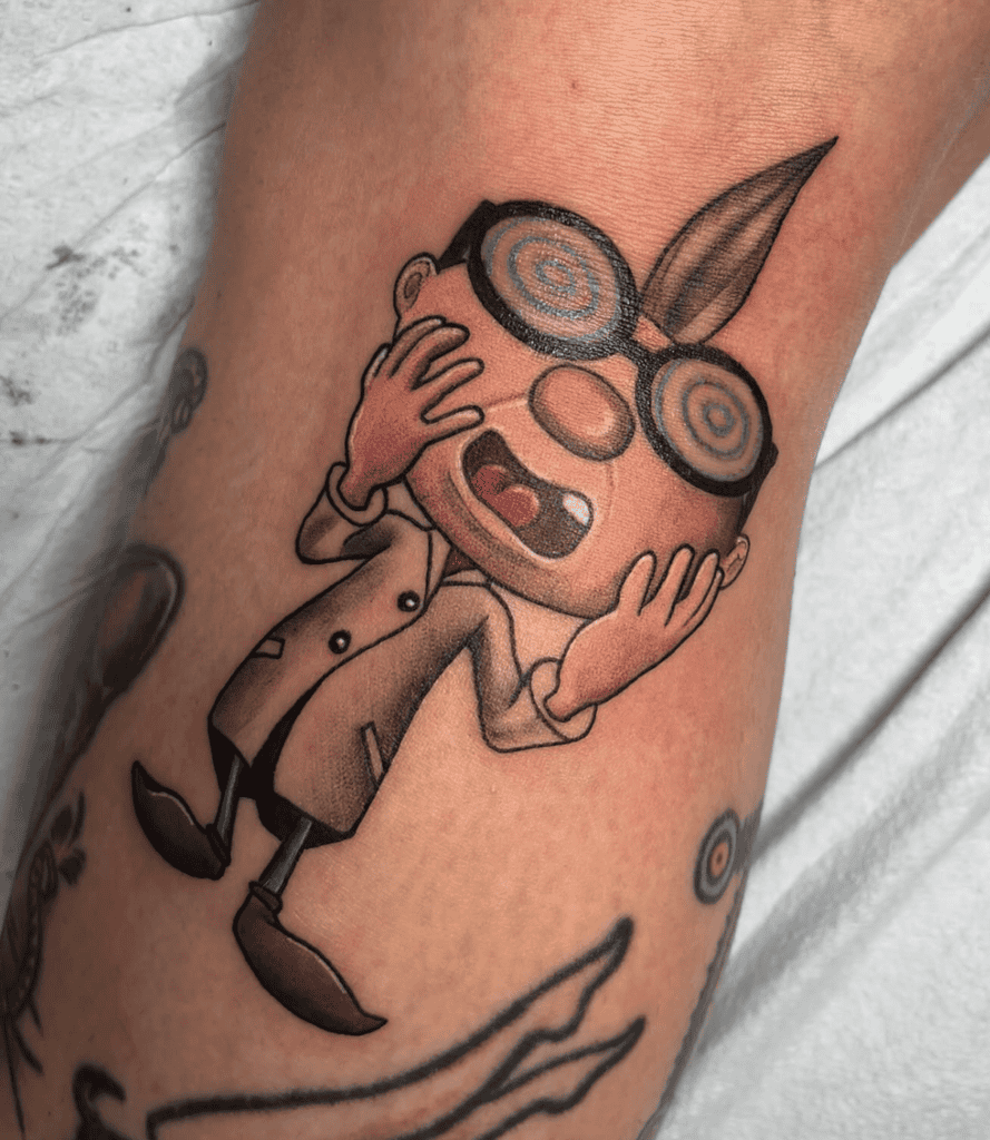 Professor E. Gadd Super Mario Tattoo