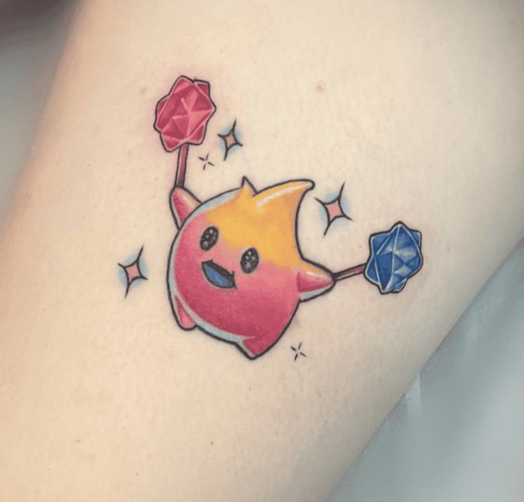 Luma Cheer Super Mario Tattoo