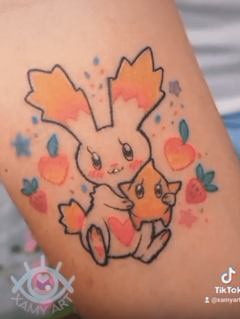 Luma Rabbit Super Mario Tattoo