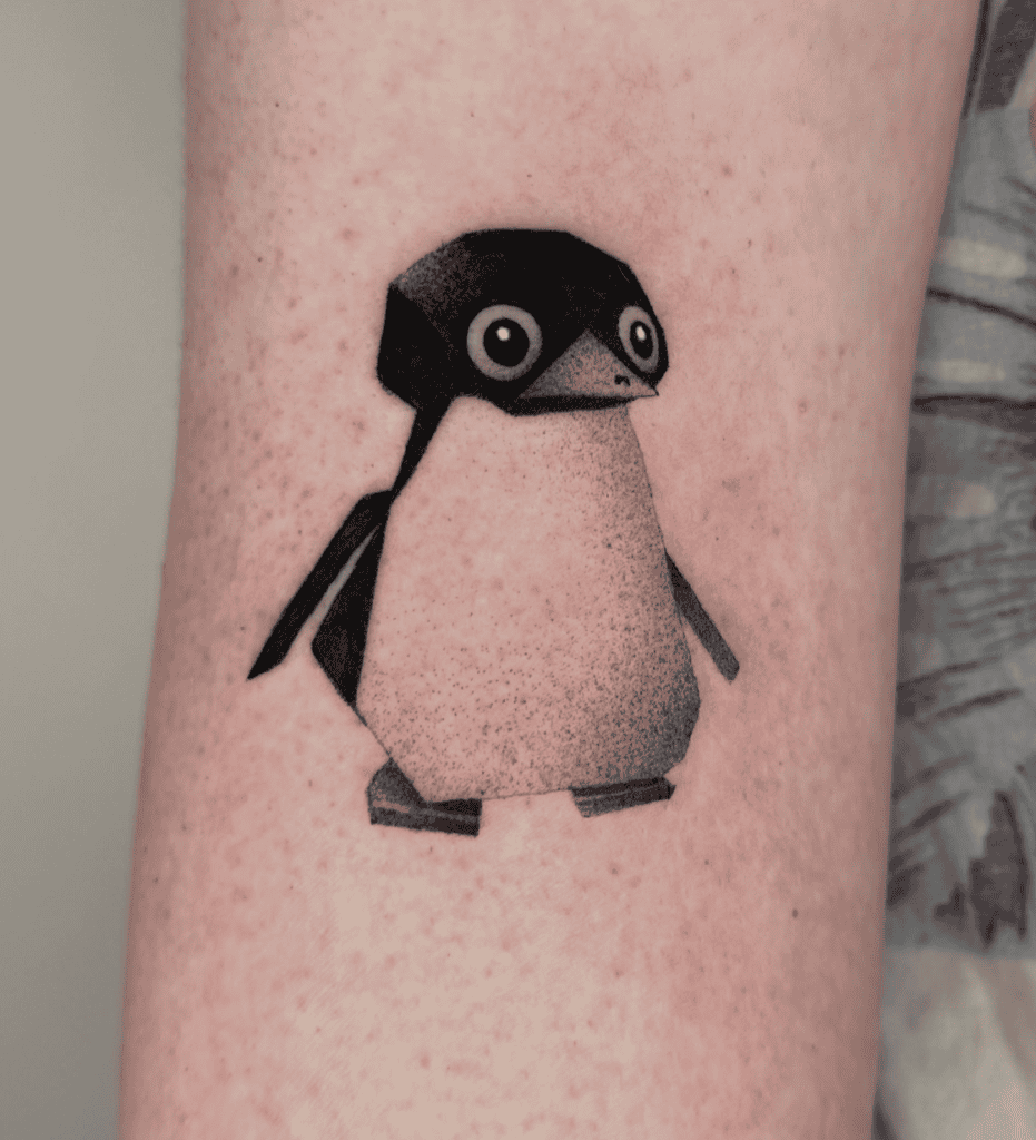 Penguin Super Mario Tattoo