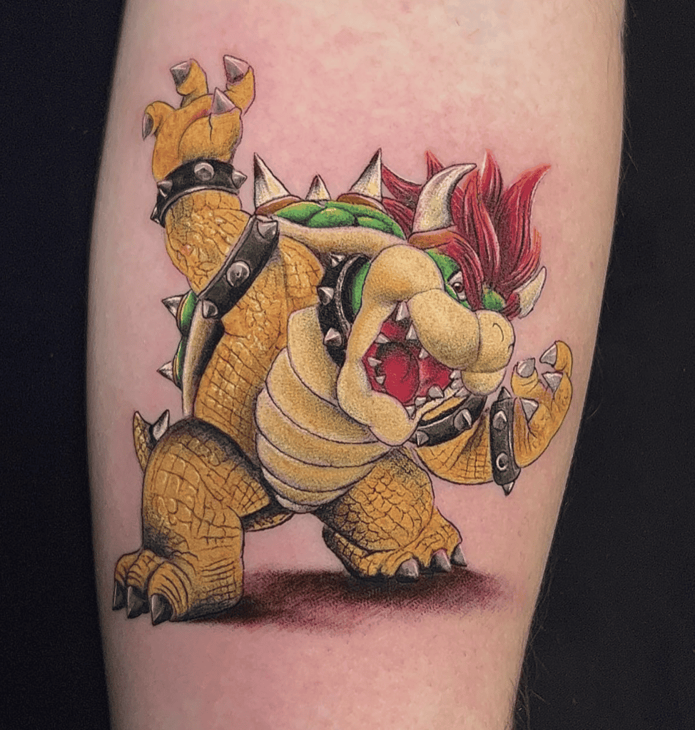 Bowser Claw Super Mario Tattoo