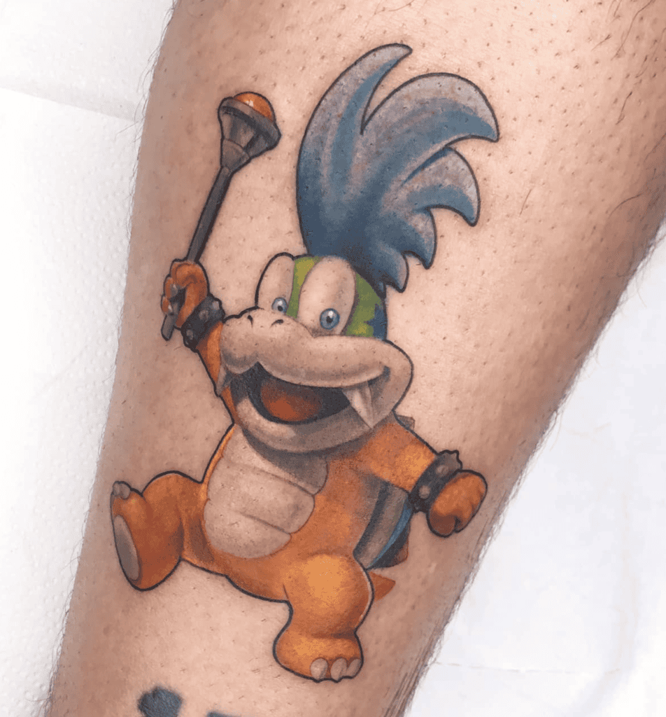 Koopalings Larry Super Mario Tattoo