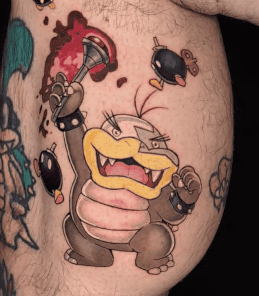 Koopalings Roy Super Mario Tattoo