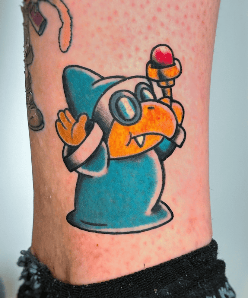 Kamek Super Mario Tattoo