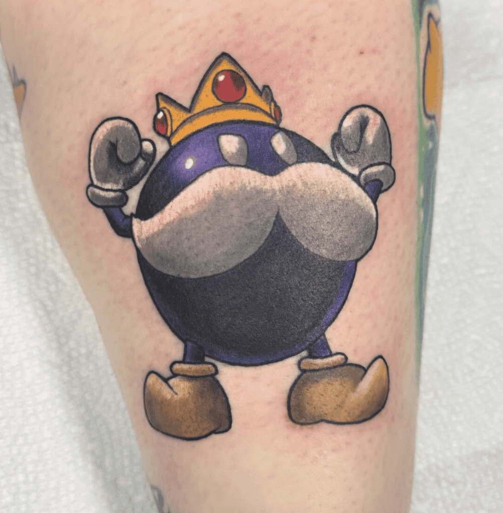 King Bob-omb Super Mario Tattoo