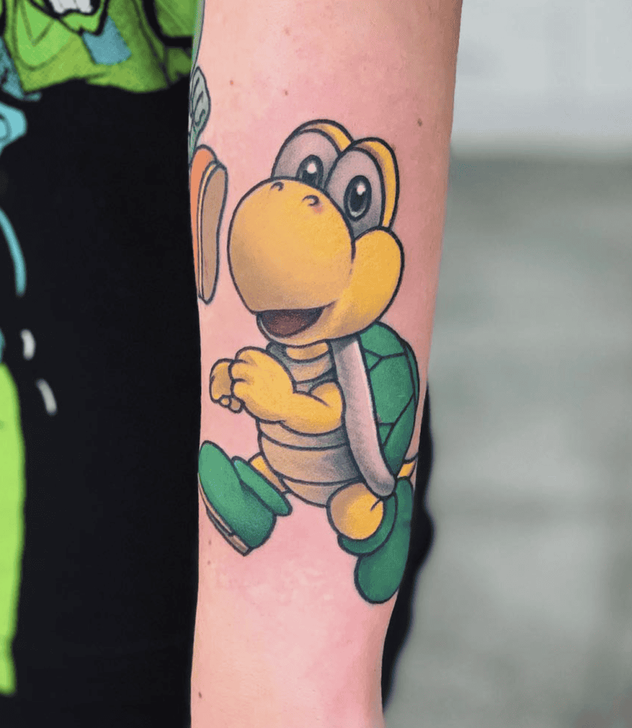 Koopa Troopa Super Mario Tattoo