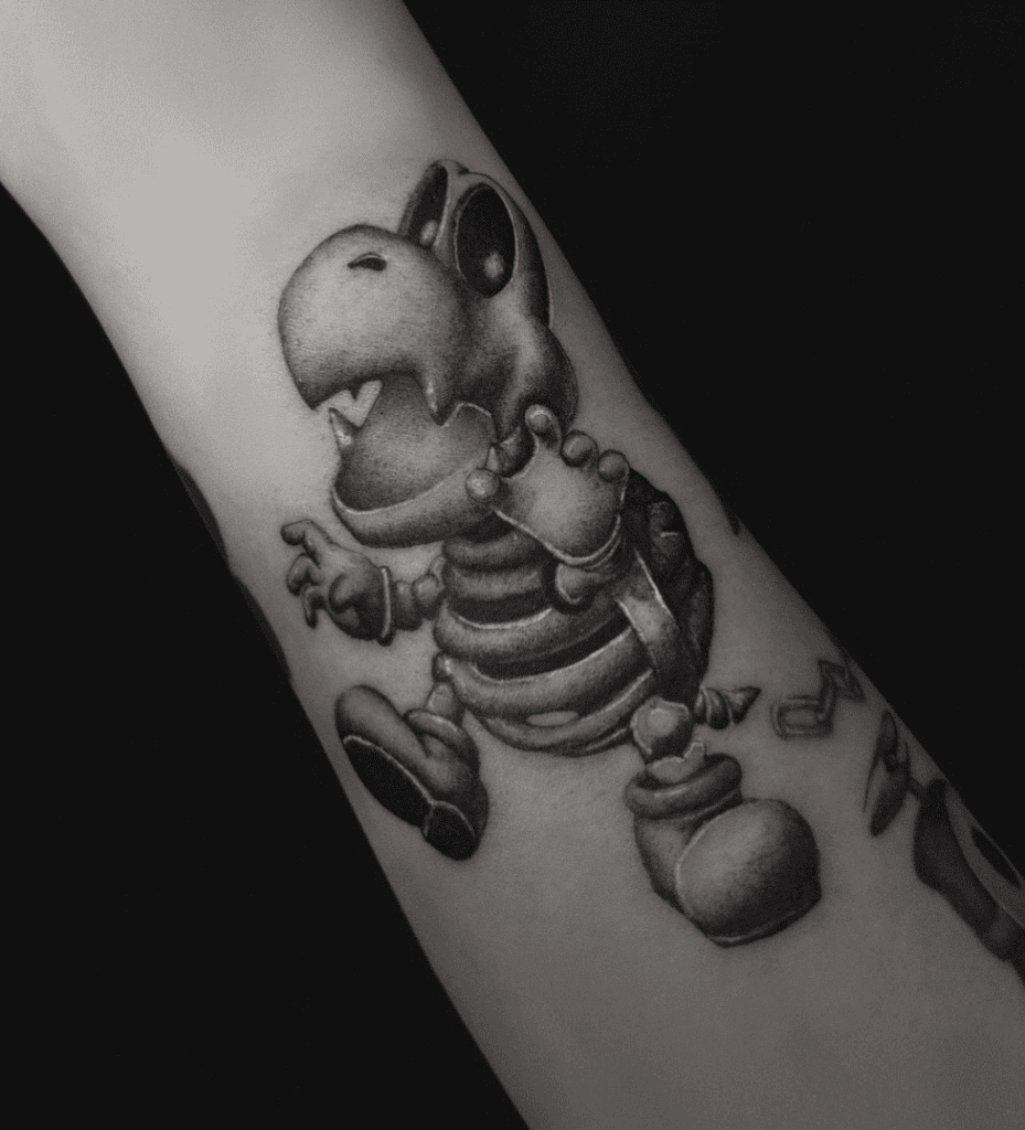 Dry Bones Super Mario Tattoo