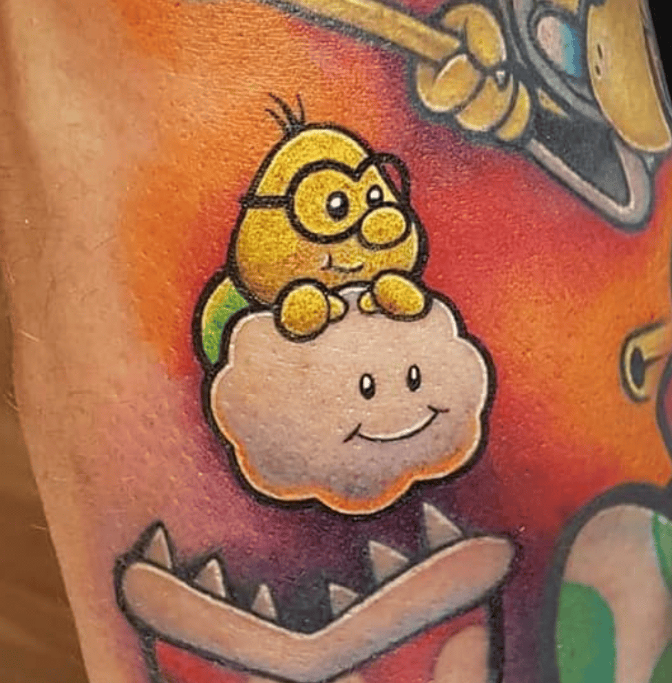 Lakitu Super Mario Tattoo