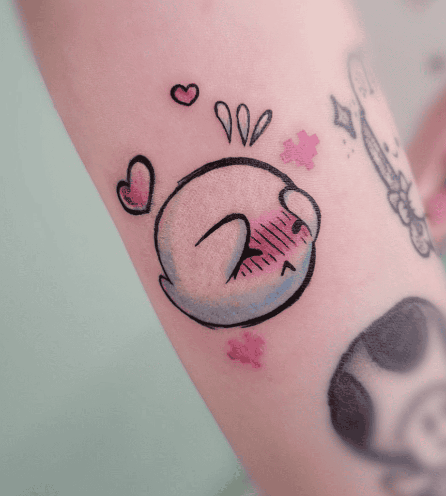 Boo Shy Super Mario Tattoo