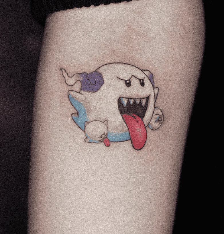 Boo Spectre Super Mario Tattoo