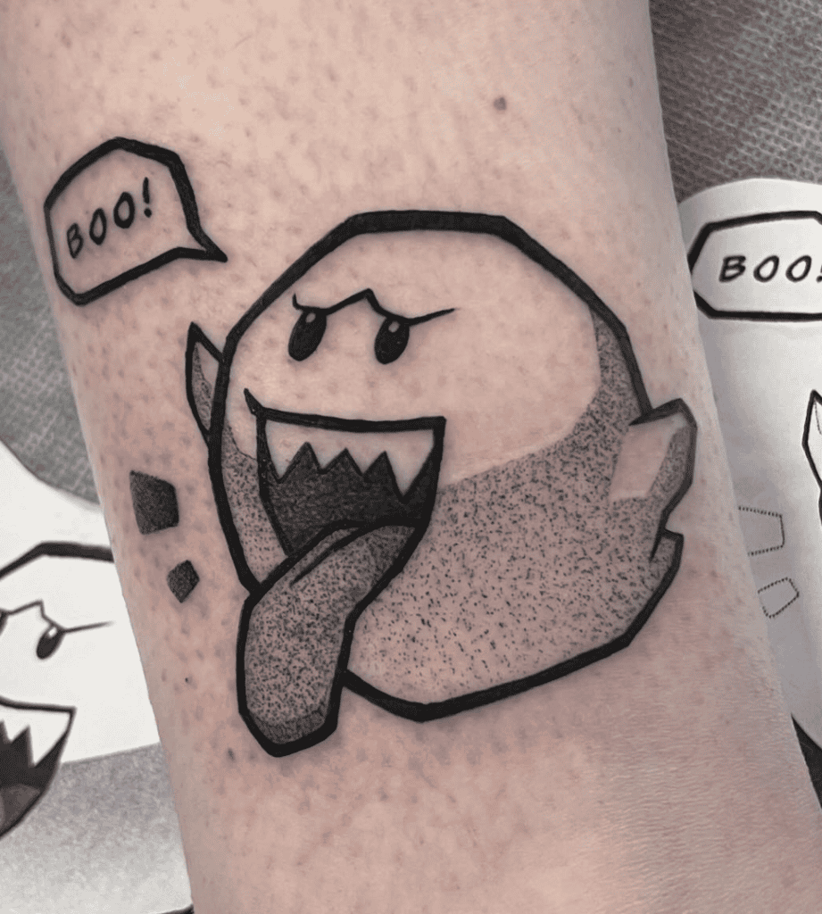 Boo Super Mario Tattoo