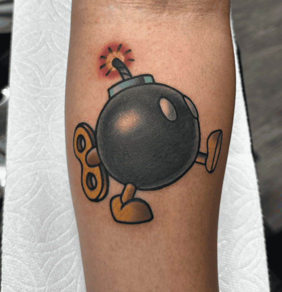 Bomb-omb Super Mario Tattoo