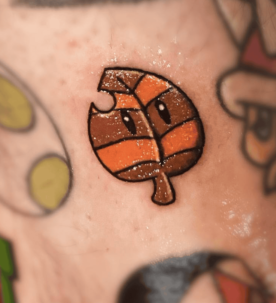 Super Leaf Super Mario Tattoo