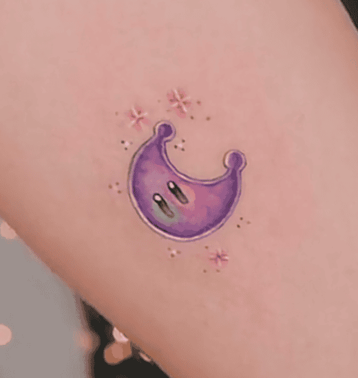 Power Moon Super Mario Tattoo