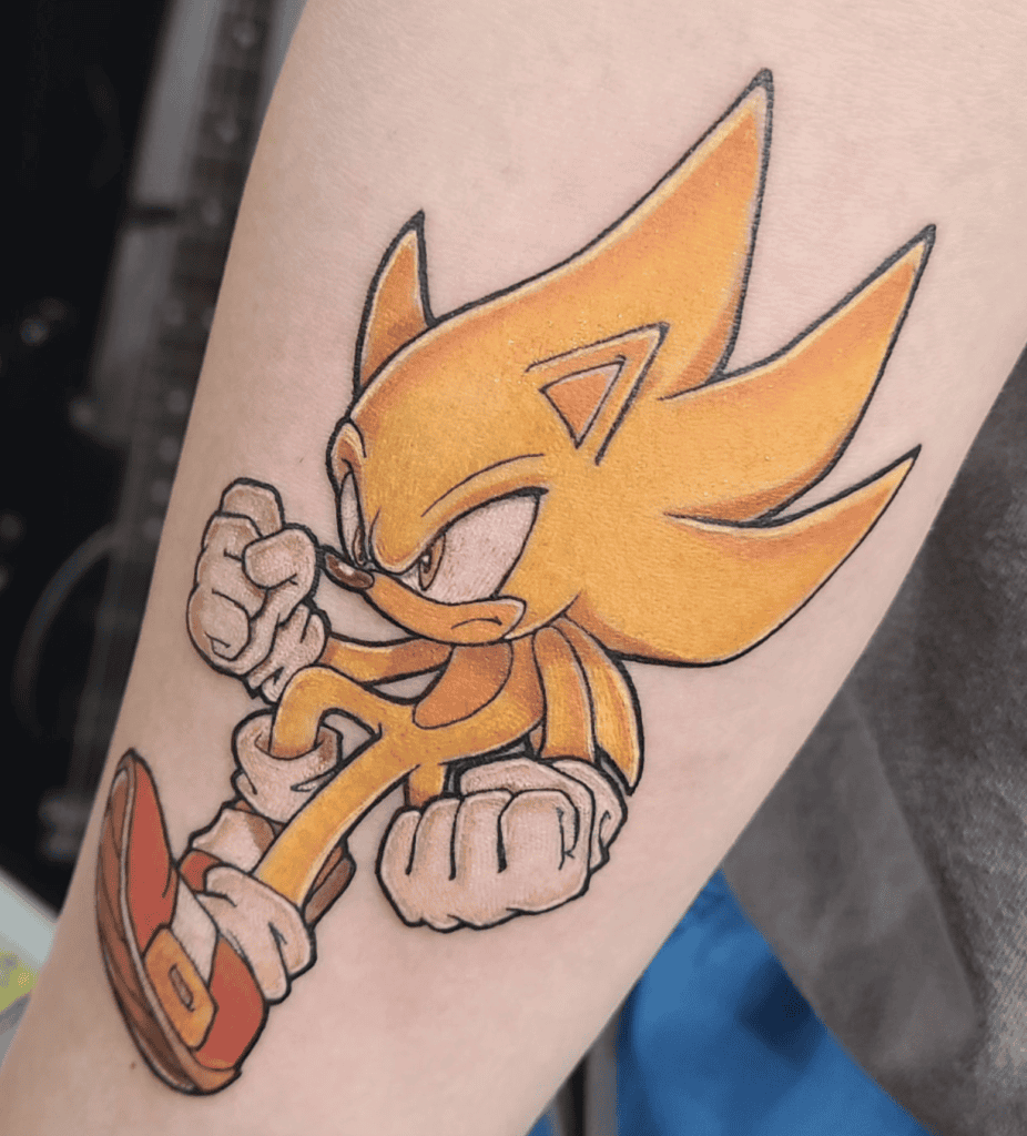 Sonic the Hedgehog Super Tattoo