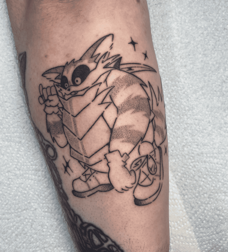 Big the Cat Sonic the Hedgehog Tattoo