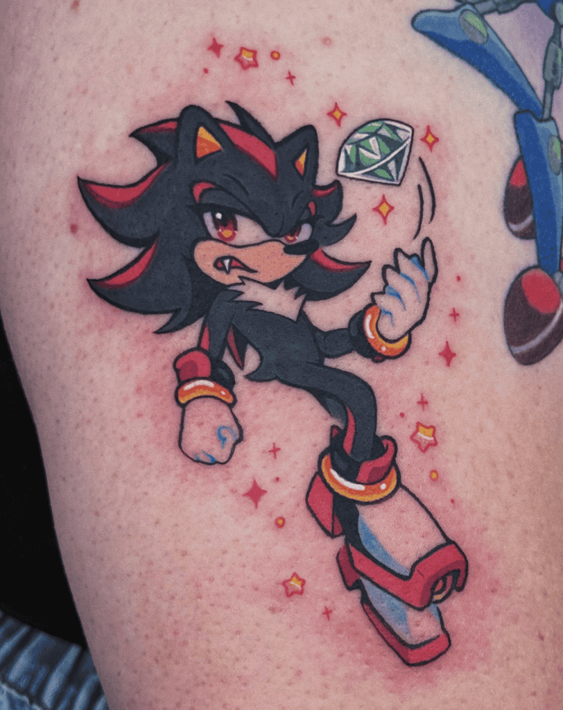 Shadow Gem Sonic the Hedgehog Tattoo