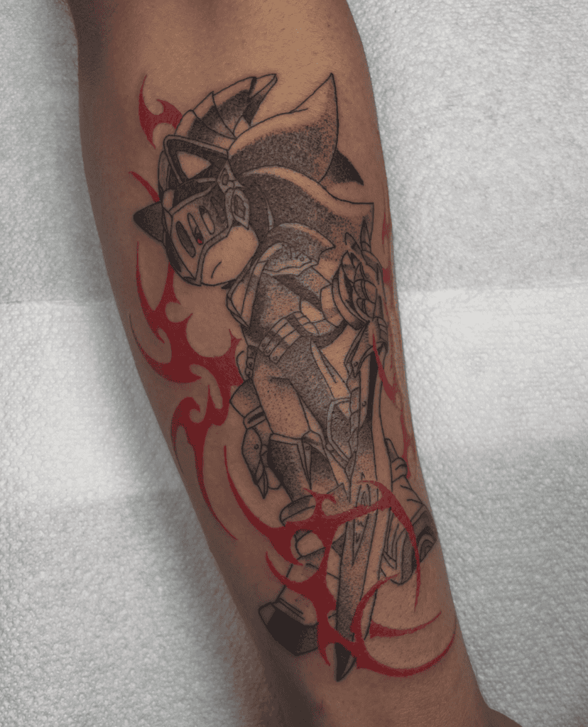 Sir Lancelot Power Sonic the Hedgehog Tattoo