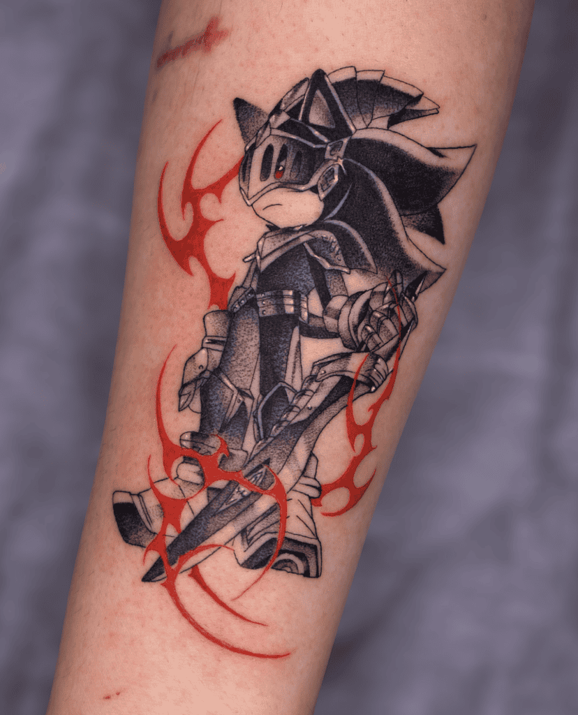 Sir Lancelot Sonic the Hedgehog Tattoo