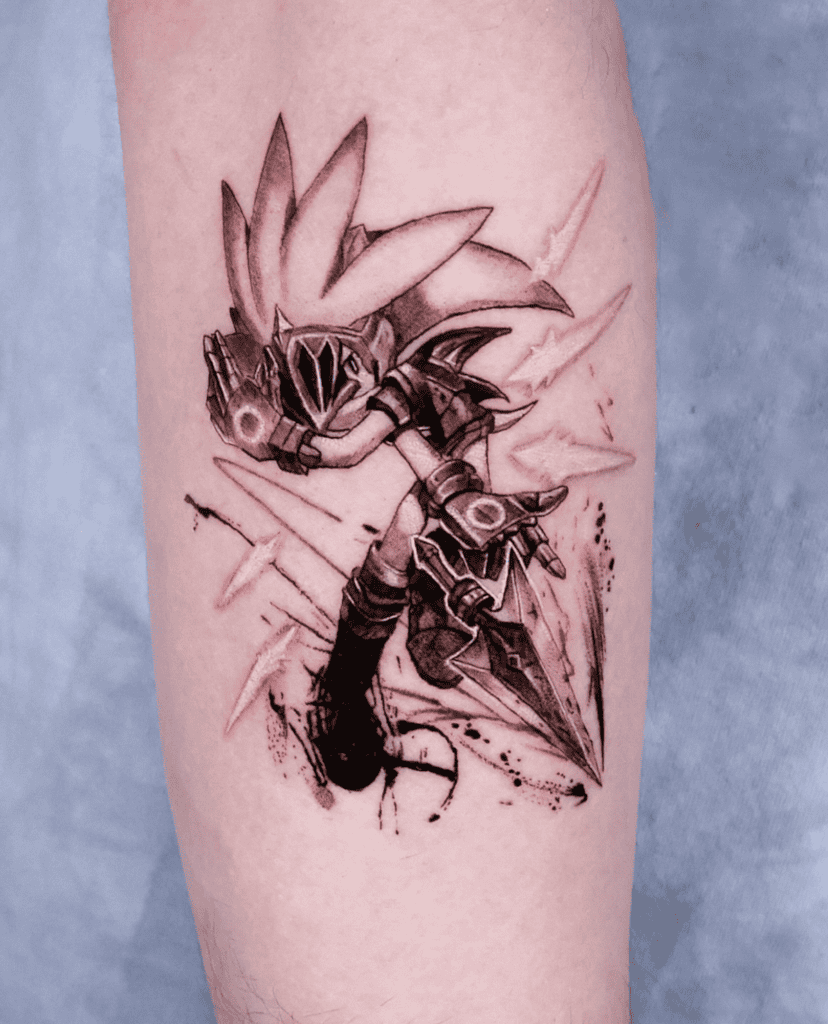 Sir Galahad Action Sonic the Hedgehog Tattoo