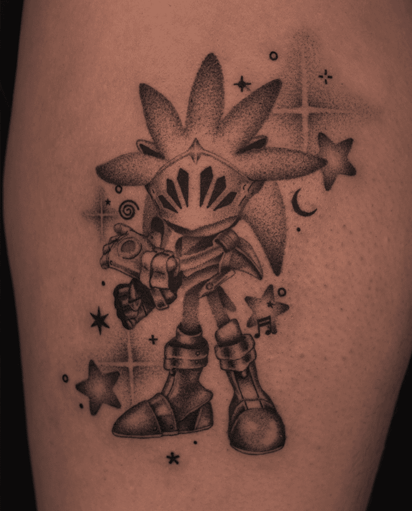 Sir Galahad Sonic the Hedgehog Tattoo