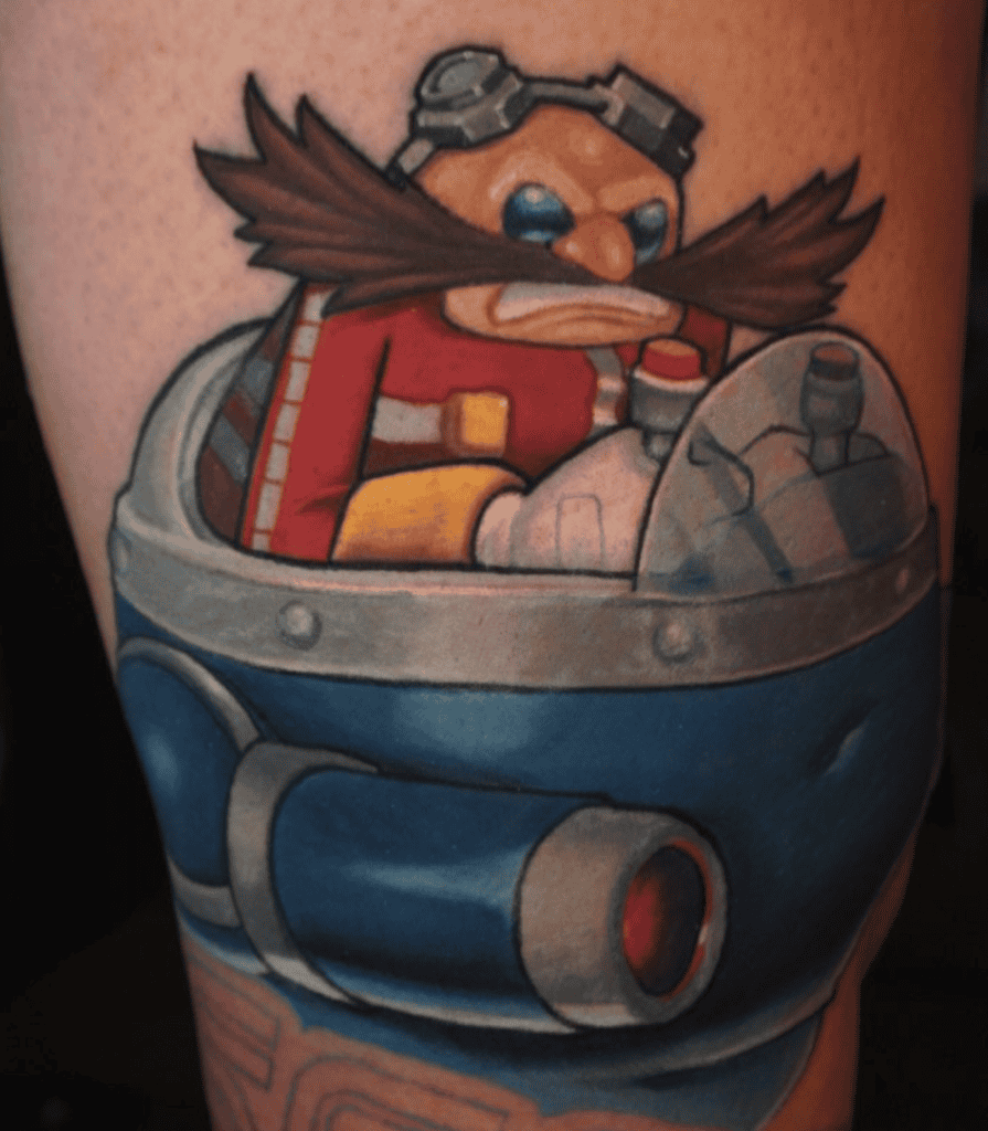 Dr Eggman Sonic the Hedgehog Tattoo