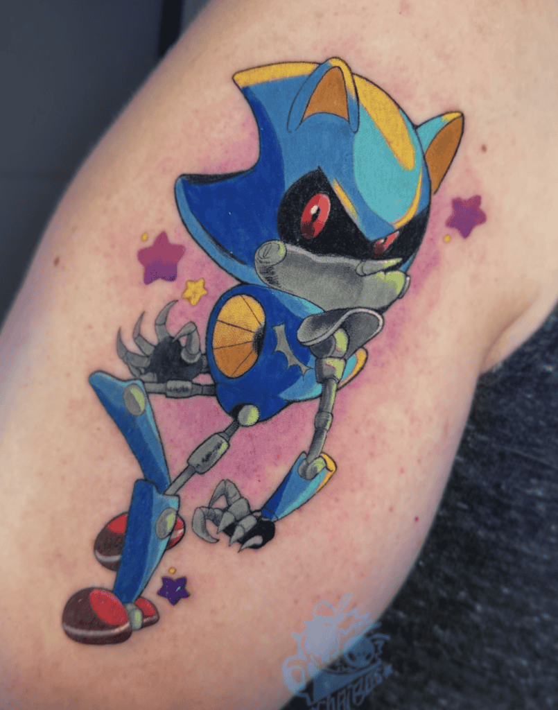 Metal Sonic the Hedgehog Tattoo