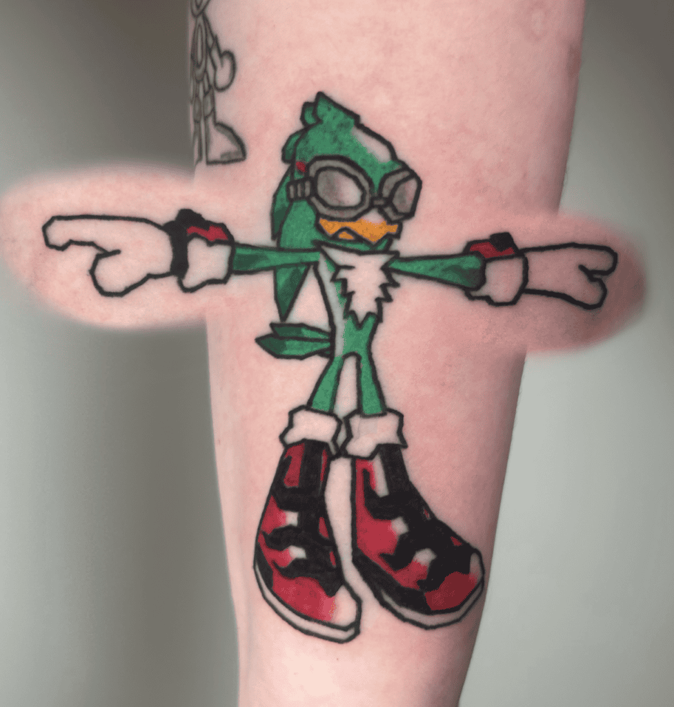 Jet Sonic the Hedgehog Tattoo