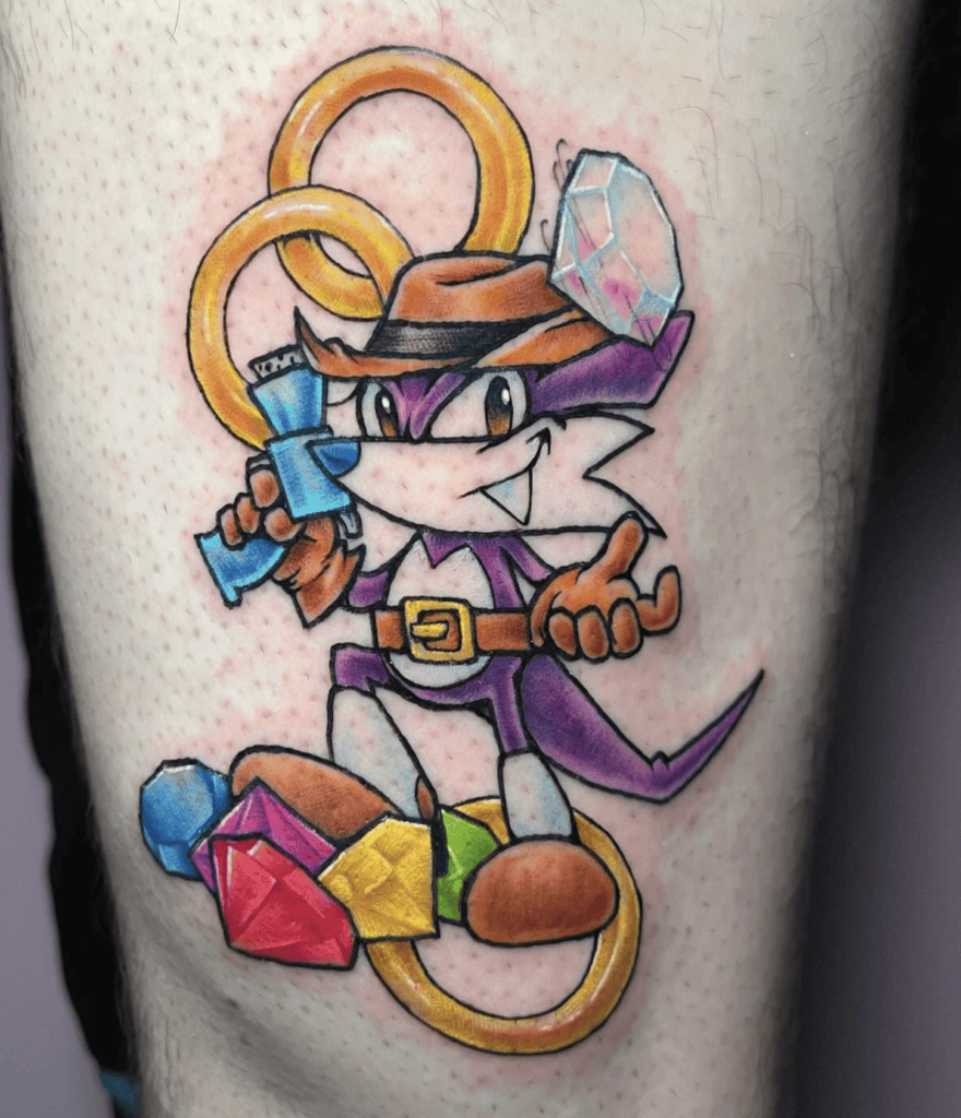 Fang Sonic the Hedgehog Tattoo