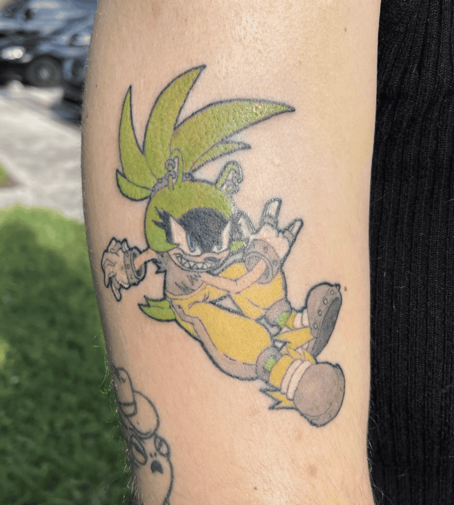 Surge Sonic the Hedgehog Tattoo