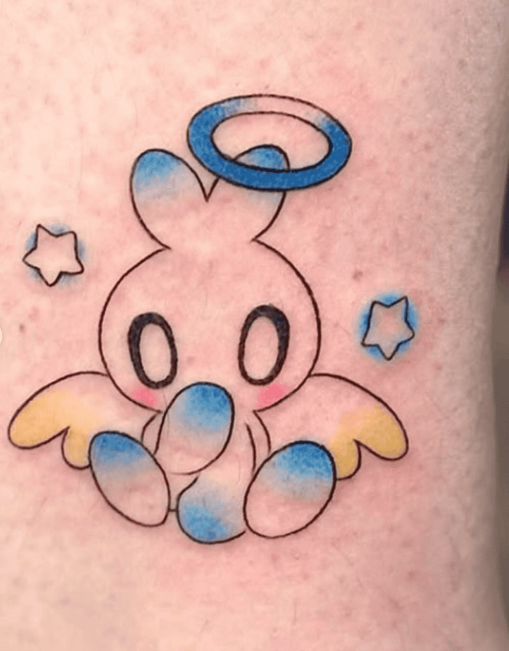 Chao Shy Sonic the Hedgehog Tattoo