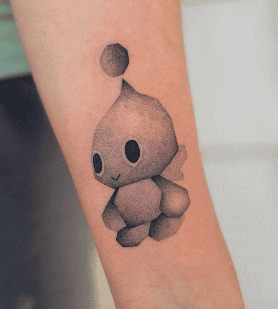 Chao Sonic the Hedgehog Tattoo