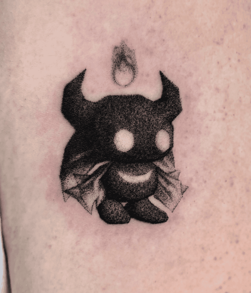 Dark Chao Flame Sonic the Hedgehog Tattoo