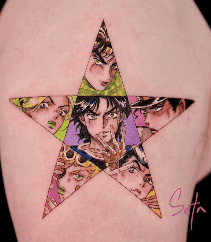 Jonathan Joestar Lineage JoJo’s Bizarre Adventure Tattoo