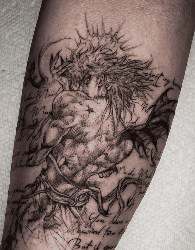 Dio Brando Pose JoJo’s Bizarre Adventure Tattoo