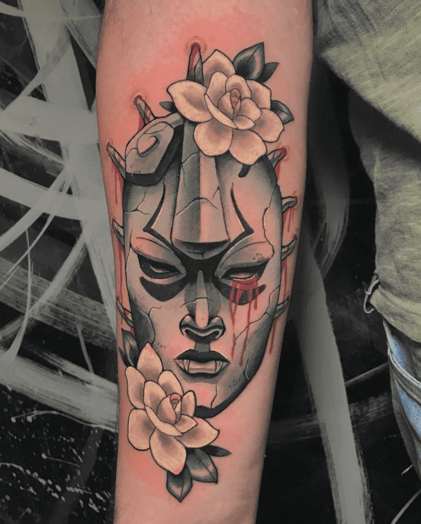 Stone Mask JoJo’s Bizarre Adventure Tattoo