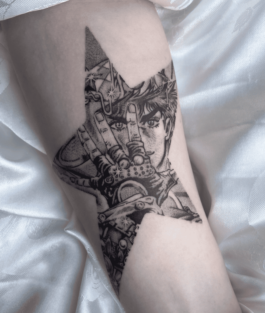 Joseph Joestar Hand JoJo’s Bizarre Adventure Tattoo