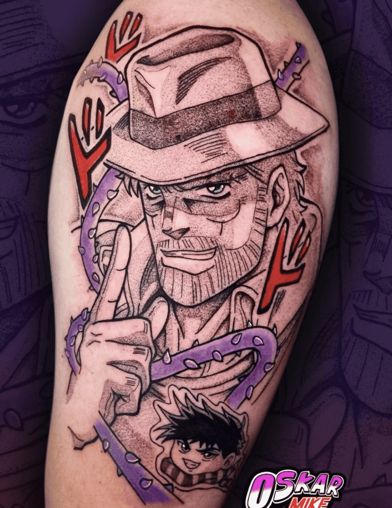 Joseph Joestar Old JoJo’s Bizarre Adventure Tattoo