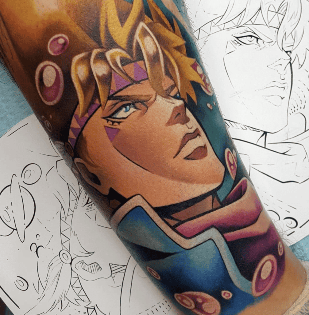 Caesar Anthonio Zeppeli JoJo’s Bizarre Adventure Tattoo