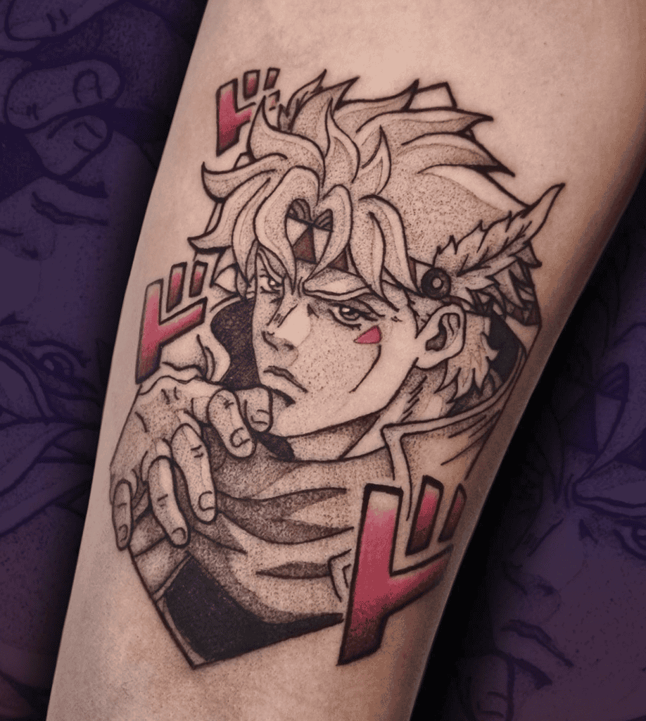 Caesar Anthonio Zeppeli Pose JoJo’s Bizarre Adventure Tattoo