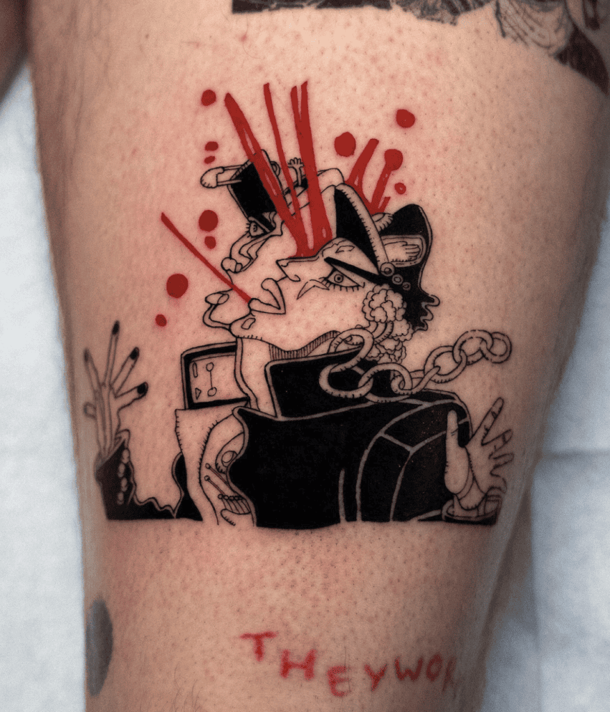 Jotaro Kujo Oingo JoJo’s Bizarre Adventure Tattoo