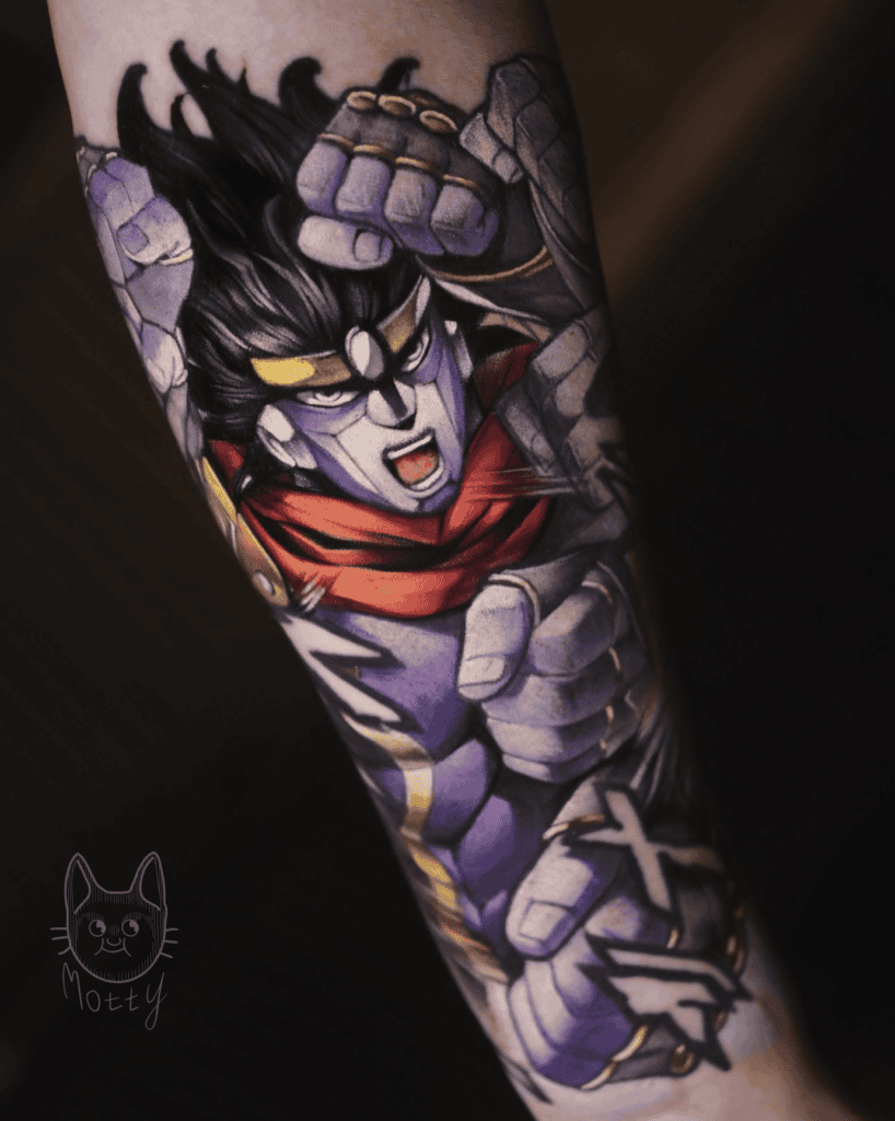 Star Platinum Flurry JoJo’s Bizarre Adventure Tattoo