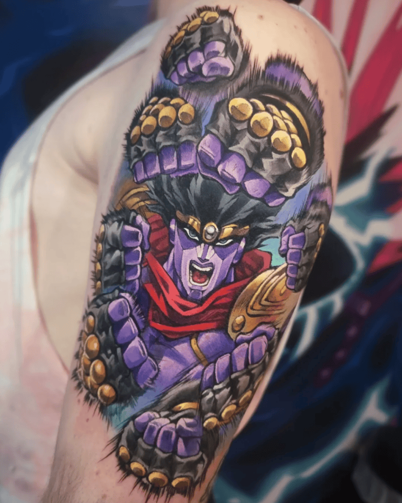 Star Platinum ORA JoJo’s Bizarre Adventure Tattoo