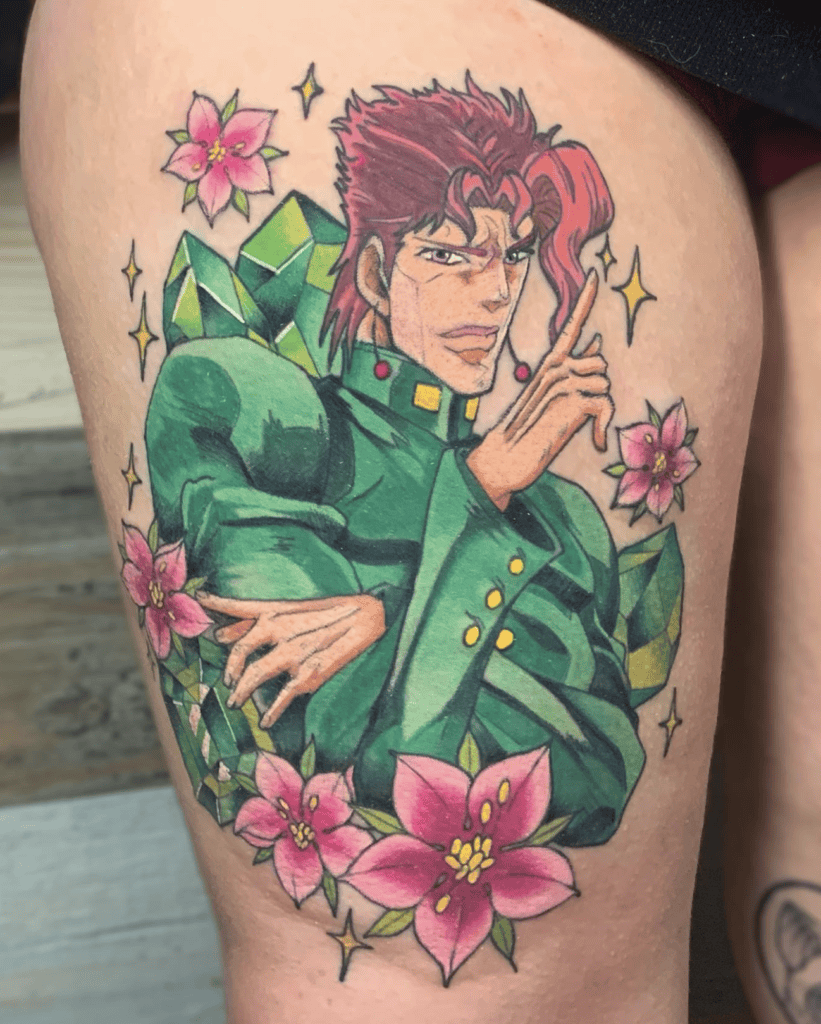 Noriaki Kakyoin Pose JoJo’s Bizarre Adventure Tattoo